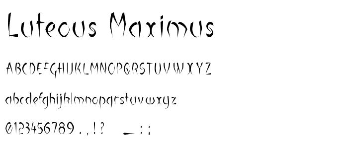 Luteous Maximus font